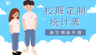 校服订购统计表