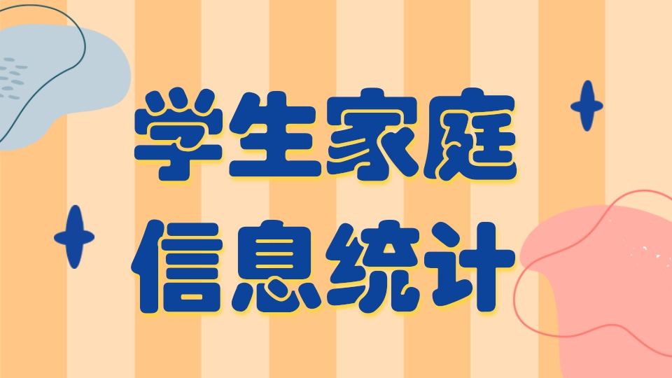 学生家庭信息统计