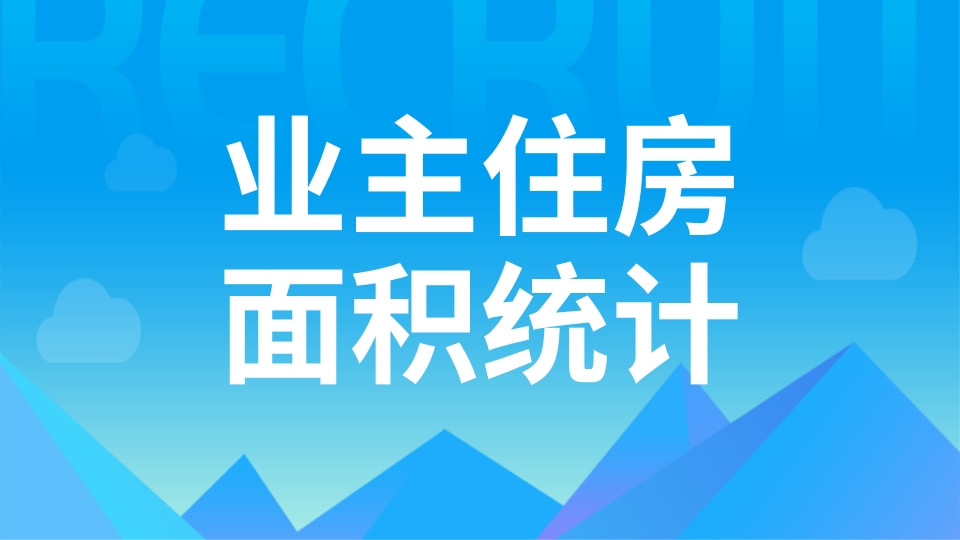 业主住房面积统计
