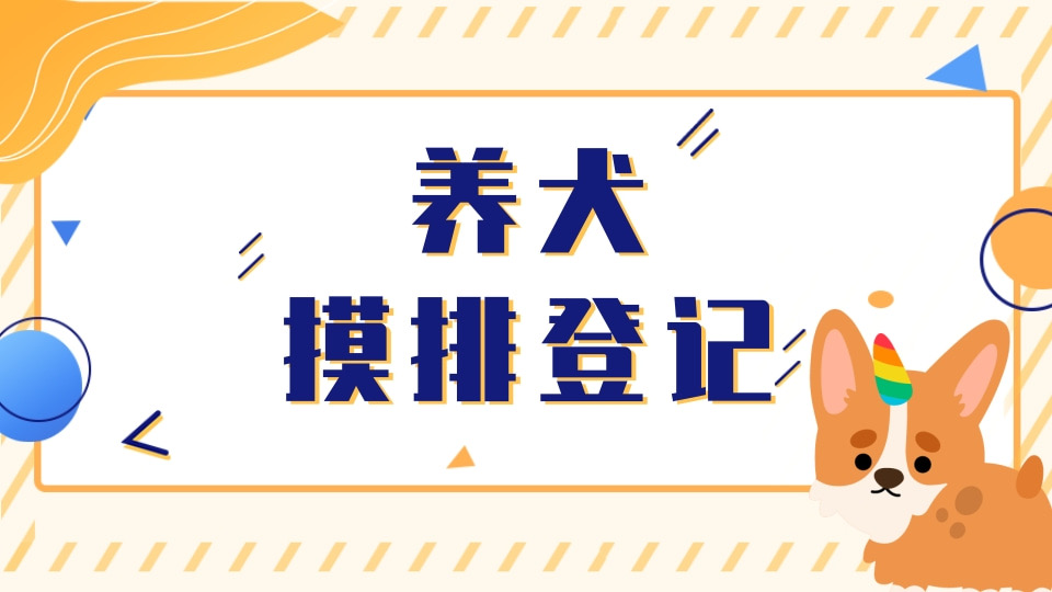 养犬摸排登记