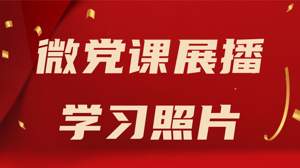 微党课展播学习照片