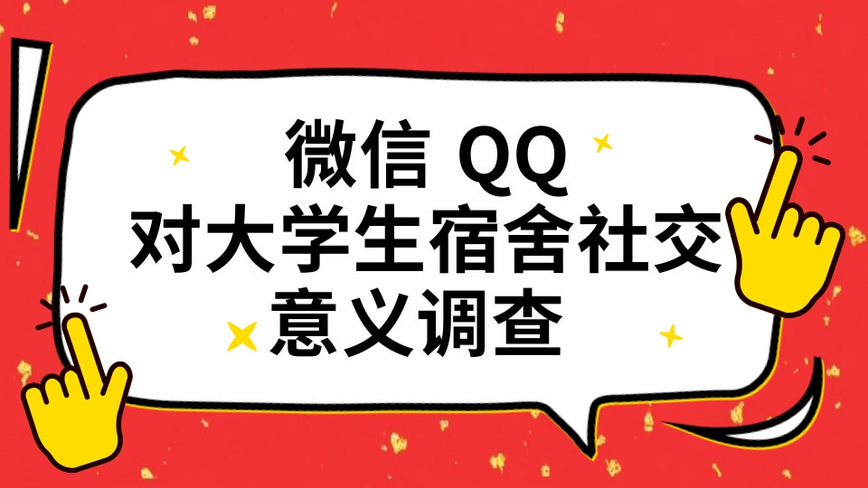 微信、QQ对大学生宿舍社交的意义调查