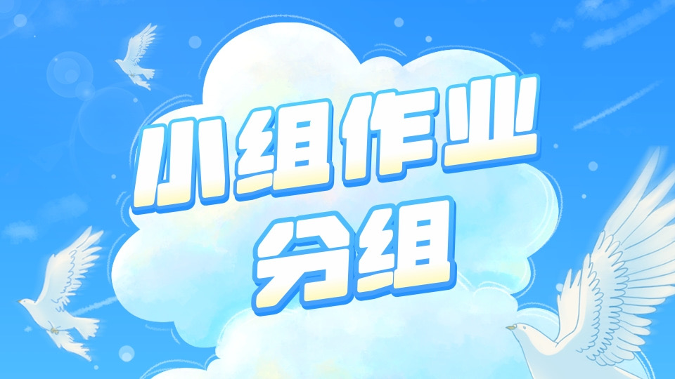小组作业分组