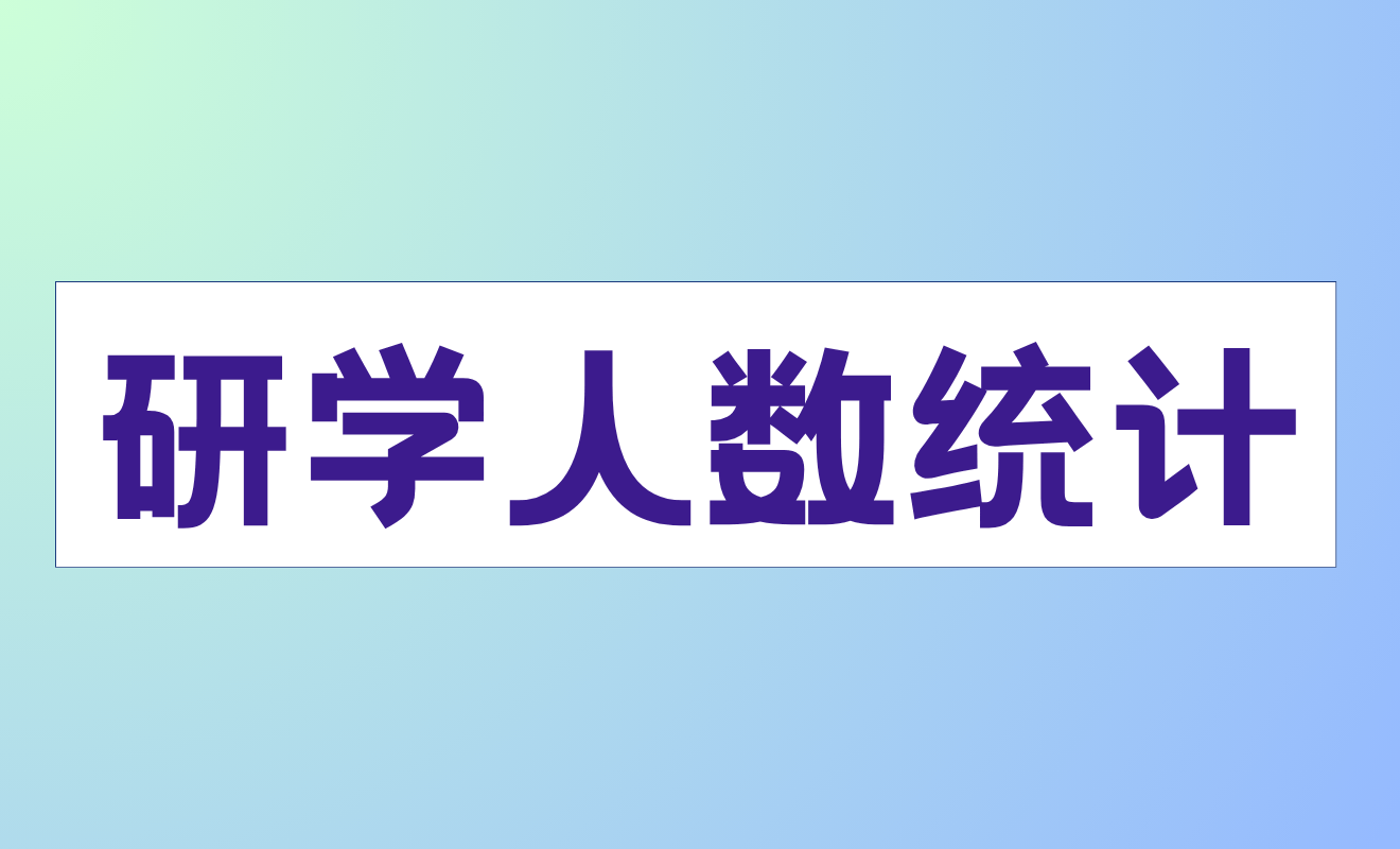 外出研学人数统计